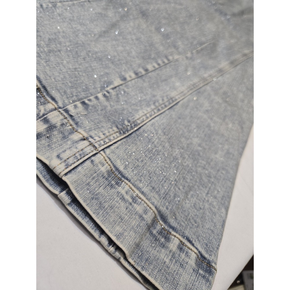 Festi Sky High Super Flare Jeans w/ Glitter Torrid Size 22S Bellbottom Festival - Picture 10 of 12